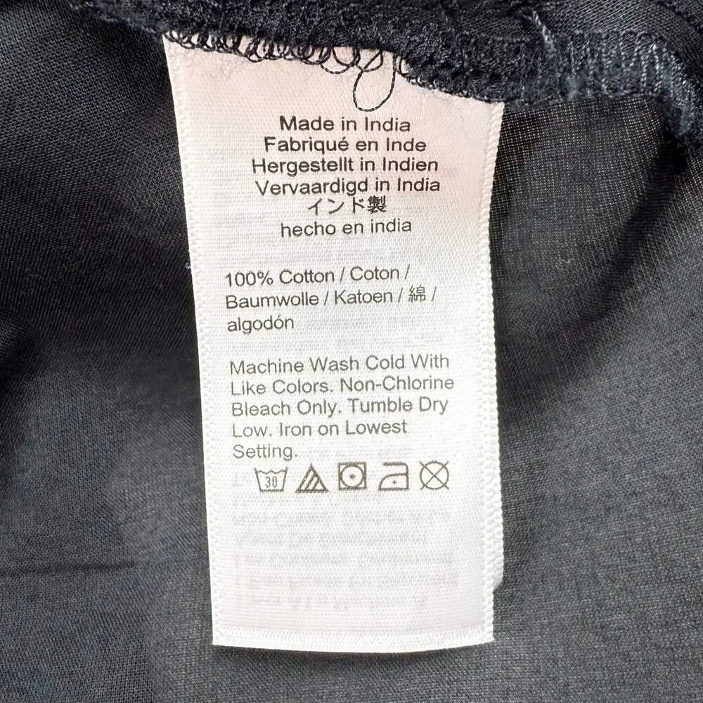 J Crew Women's Smocked Cotton Voile Maxi Dress Medium Black - Picture 13 of 16